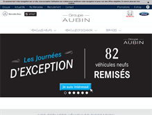 Tablet Screenshot of groupe-aubin.com